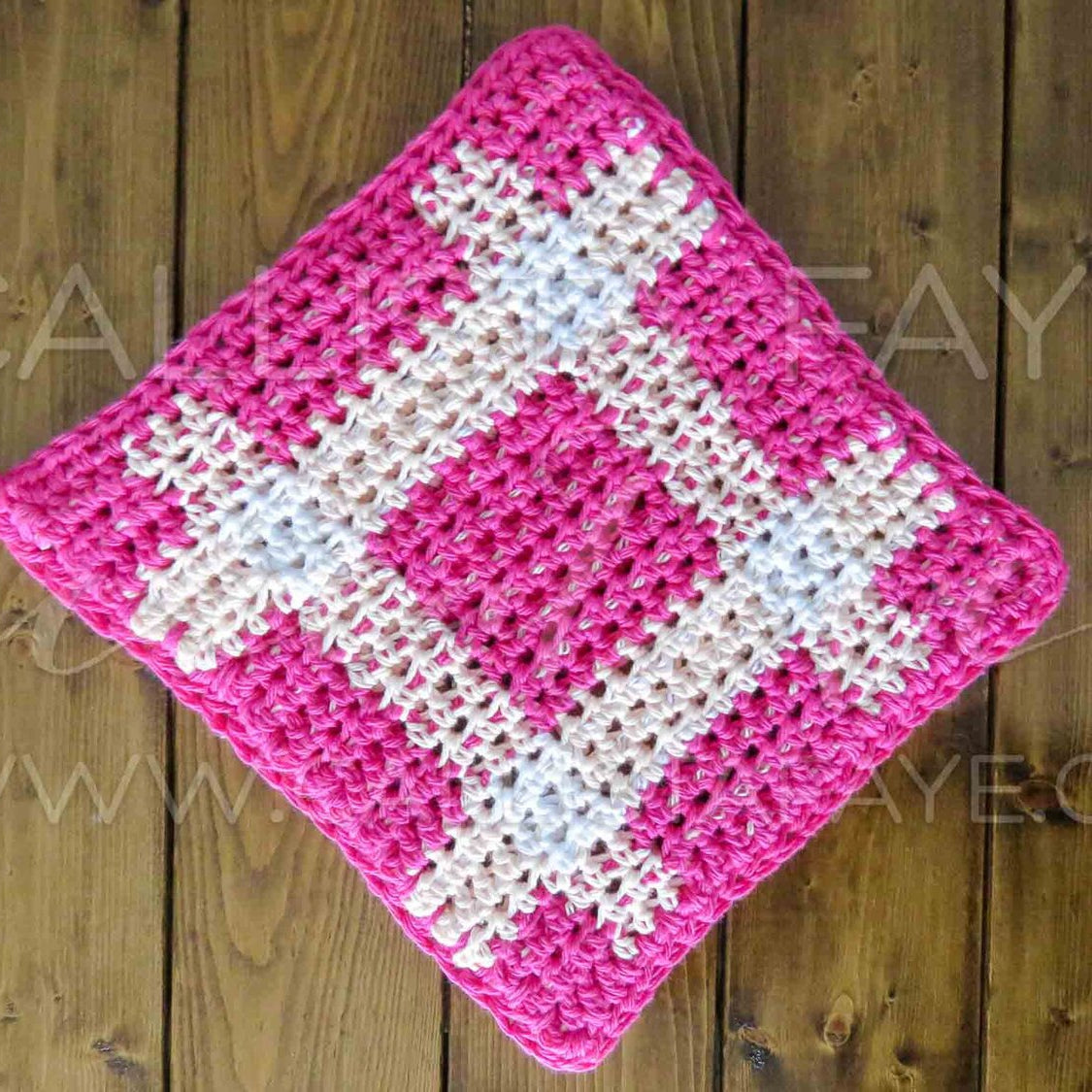 Easy Plaid Pot Holder COLLECTION - Crochet Patterns PDF Crochet Pattern callistafaye   