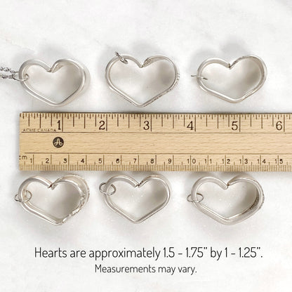 Reflection 1959, Floating Heart, Vintage Spoon Jewelry, 65th Birthday Hearts callistafaye   