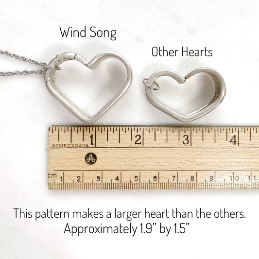 Wind Song 1955, Floating Heart, Vintage Spoon Jewelry Hearts callistafaye   