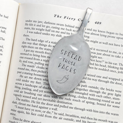 Spread Those Pages (spicy), Vintage Spoon Bookmark Bookmarks callistafaye   