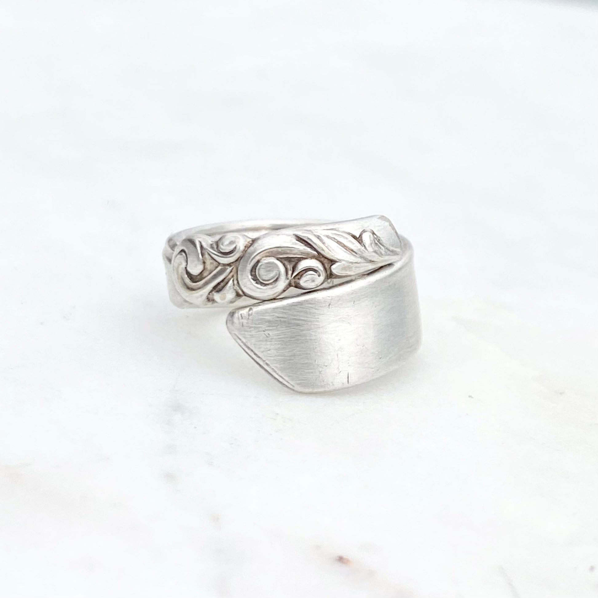 Tiny South Seas 1955, Custom Size, Spiral Demi Spoon Ring, Vintage Spoon Ring Rings callistafaye   