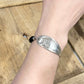 Calla Lily / Lava Stone, Silverware Gemstone Bracelet, Vintage Spoon Handle, Antique Spoon Bracelet Bracelets callistafaye   